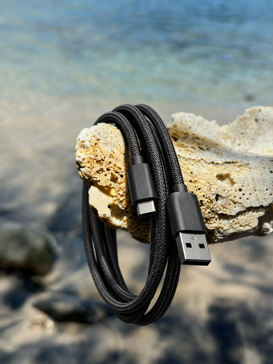 10ft USB to Type-C Cable Black — Panda Tech, Saint Lucia