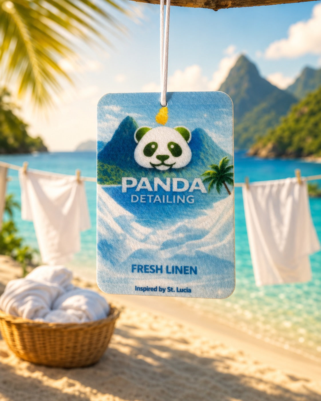 Standard Air Freshener Fresh Linen scent — Panda Detailing, Saint Lucia