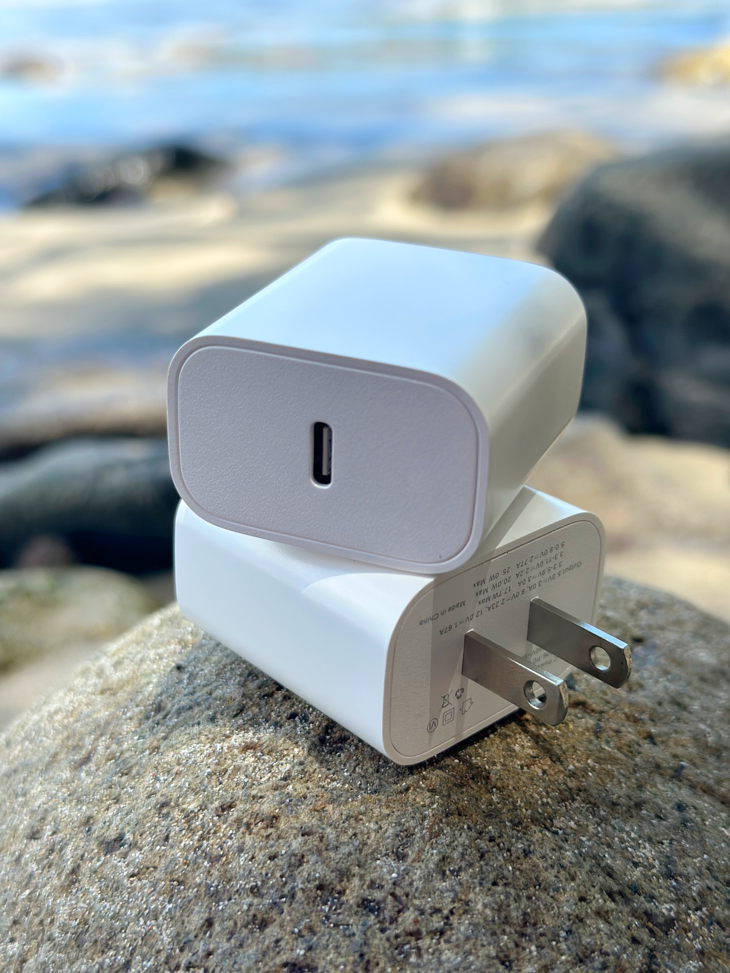 Type-C 20W Charging Block both sides — Panda Tech, Saint Lucia
