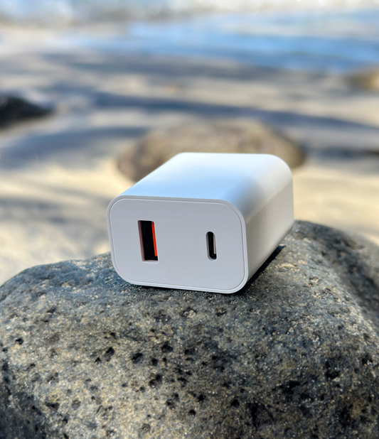 Dual Port USB-C and USB 20W Charging Block — Panda Tech, Saint Lucia