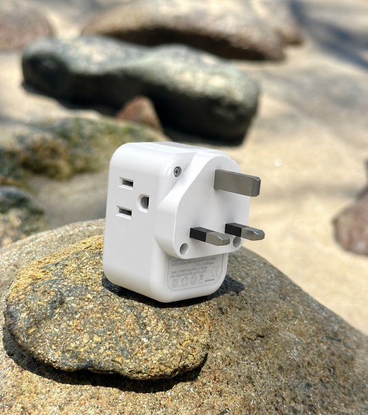 US to UK Multiport Adaptor — Panda Tech, Saint Lucia